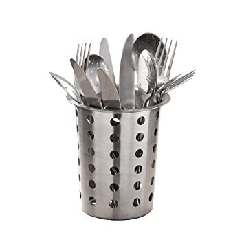 stainless steel cutlery canister