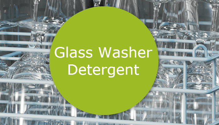 Glass washer detergent available