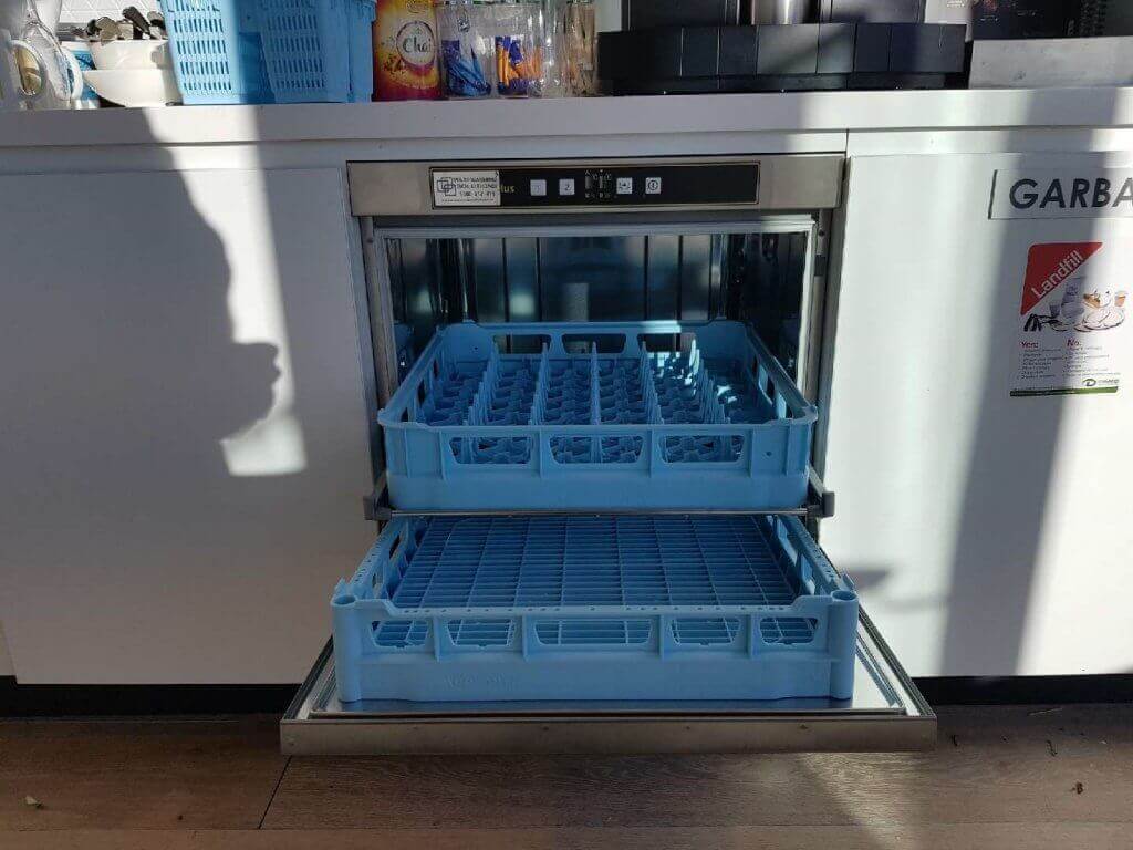 The new Hobart 503 commercial dishwasher with 2 racks