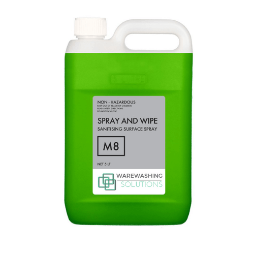 Spray and wipe sanitising spray cleaner
