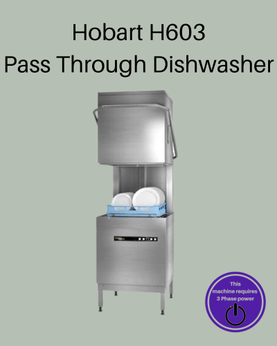 Hobart H603 Pass Through Dishwasher