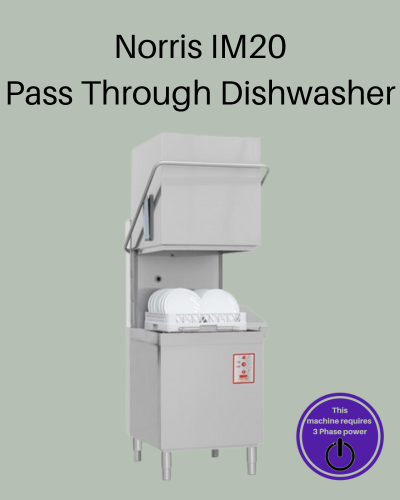 WS-Norris IM20 Pass Through Dishwasher