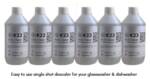 6 x 500ml bottles for descaling your commercial glass or dishwasher